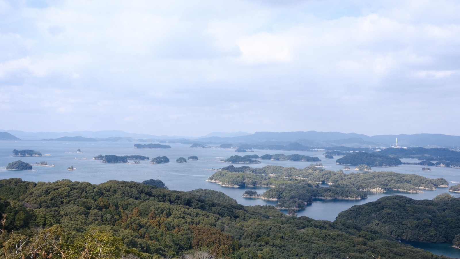 観光公園から見る九十九島